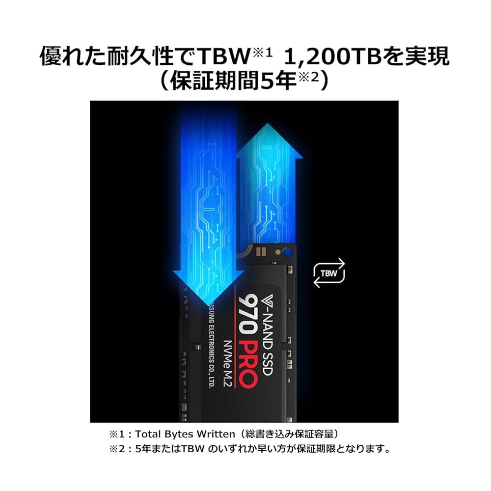 Amazon.co.jp: Samsung SSD 1TB 970 PRO M.2 Type2280 PCIe3.0×4