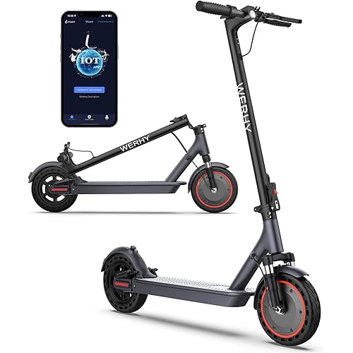 Electric Scooter, Powerful 500/350W Motor, 10"/8.5" Tire, Top Speed 22/19 MPH, 23/20/16 Miles Max Range, Folding Escooter for Adults & Teens with Smart APP, Digital Display, Cruise Control, Suspension