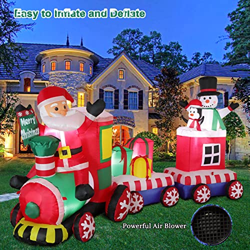 Décorations de cour gonflables de Noël pour illuminer votre jardin