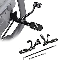 Vista 22 de TCT-MOTORPARTS Kit de Control Medio Negro FootPegs Compatible con Harley Sportster Iron XL883 XL1200 72 48 Super Low Roadster Custom 2014-2022