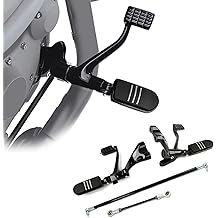 TCT-MT Forward Control Foot Pegs Kit Linkage Levers Fit for Harley Sportster 883 1200 2004-2013; Sportster 1200 Nightster (XL1200N) 2007-2012 Black