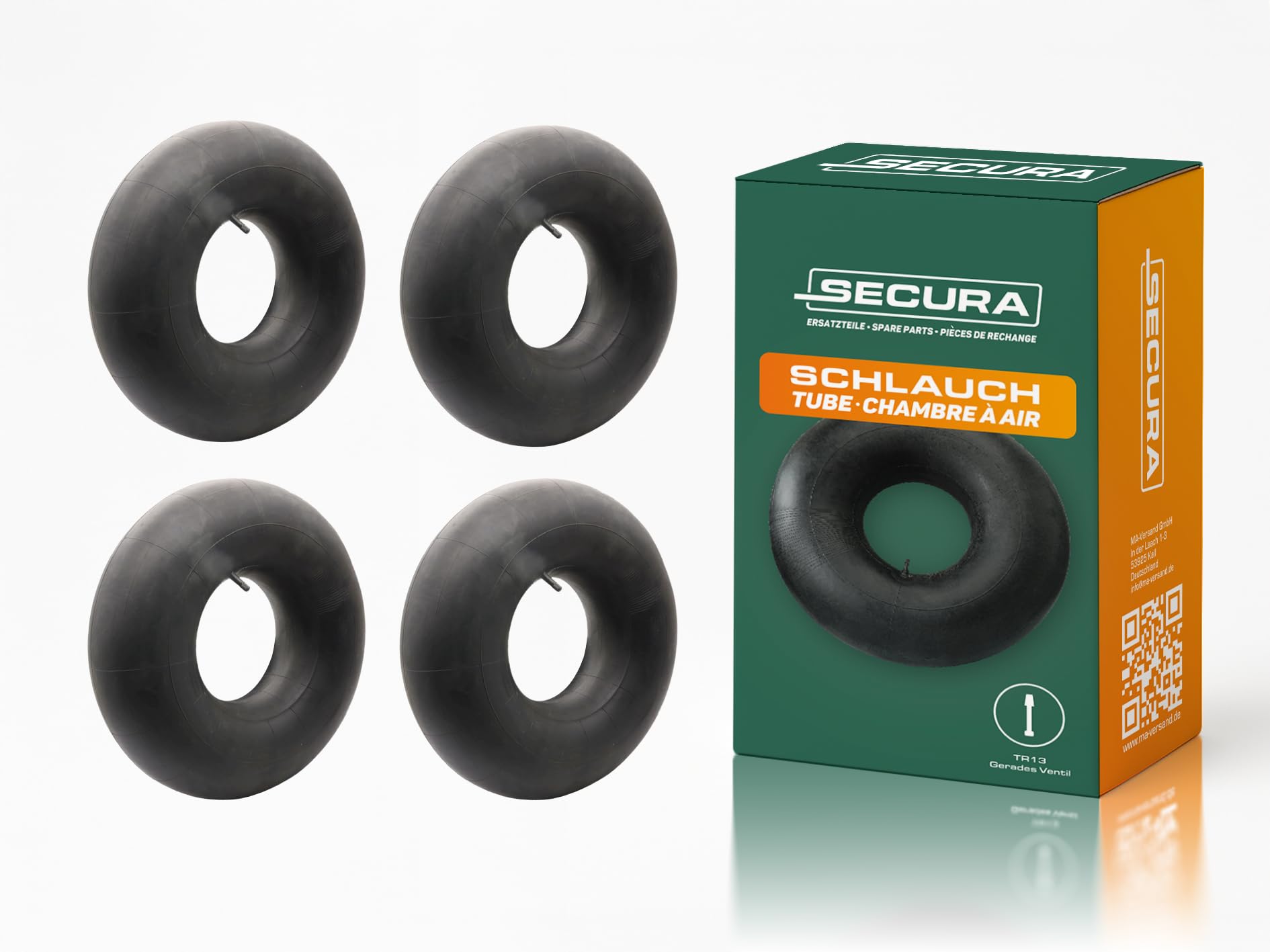 SECURA Schlauch 20x10.00-10 20x8.00-10 gerades Ventil TR13