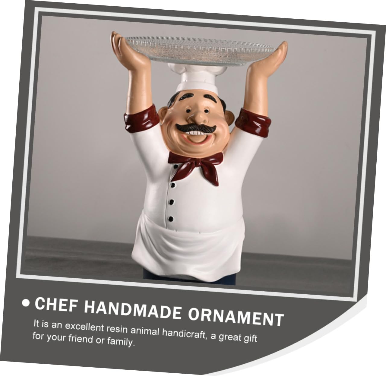 ABOOFAN 1 Pc Artigianato in Resina Display Portachiavi Per Ingresso Arredamento Ornamento Da Chef Espositore Decorazione Della Tavola Di Nozze Camera Decorazioni Per La Tavola Casa