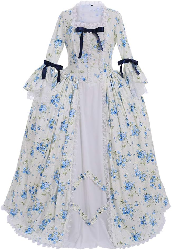 1791's lady Women's Victorian Rococo Dress Inspration Maiden Costume