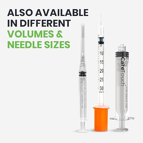 Miniatura 8 de Care Touch - Jeringas de insulina - 109oz 516 - 8 mm 03 cc paquete de 100