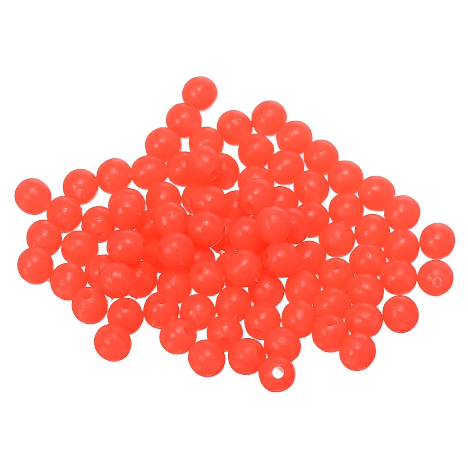 YELARXI Fishing Beads Glow Hard Plastic Fish Rigs 5 mm for Catfish (1000 Pack, Red)