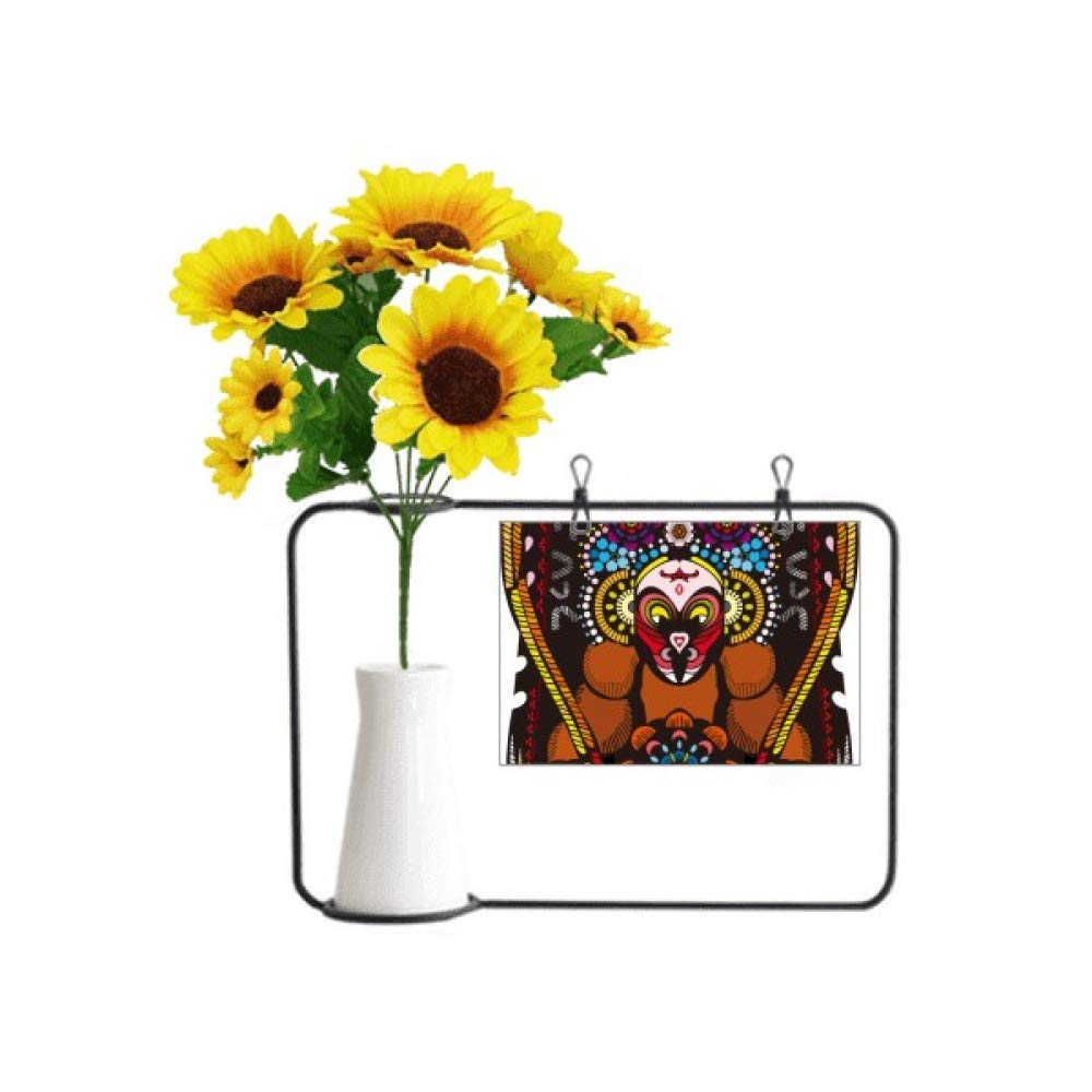 Tournesol artificiel et carte de bénédiction pour salon chaleureux