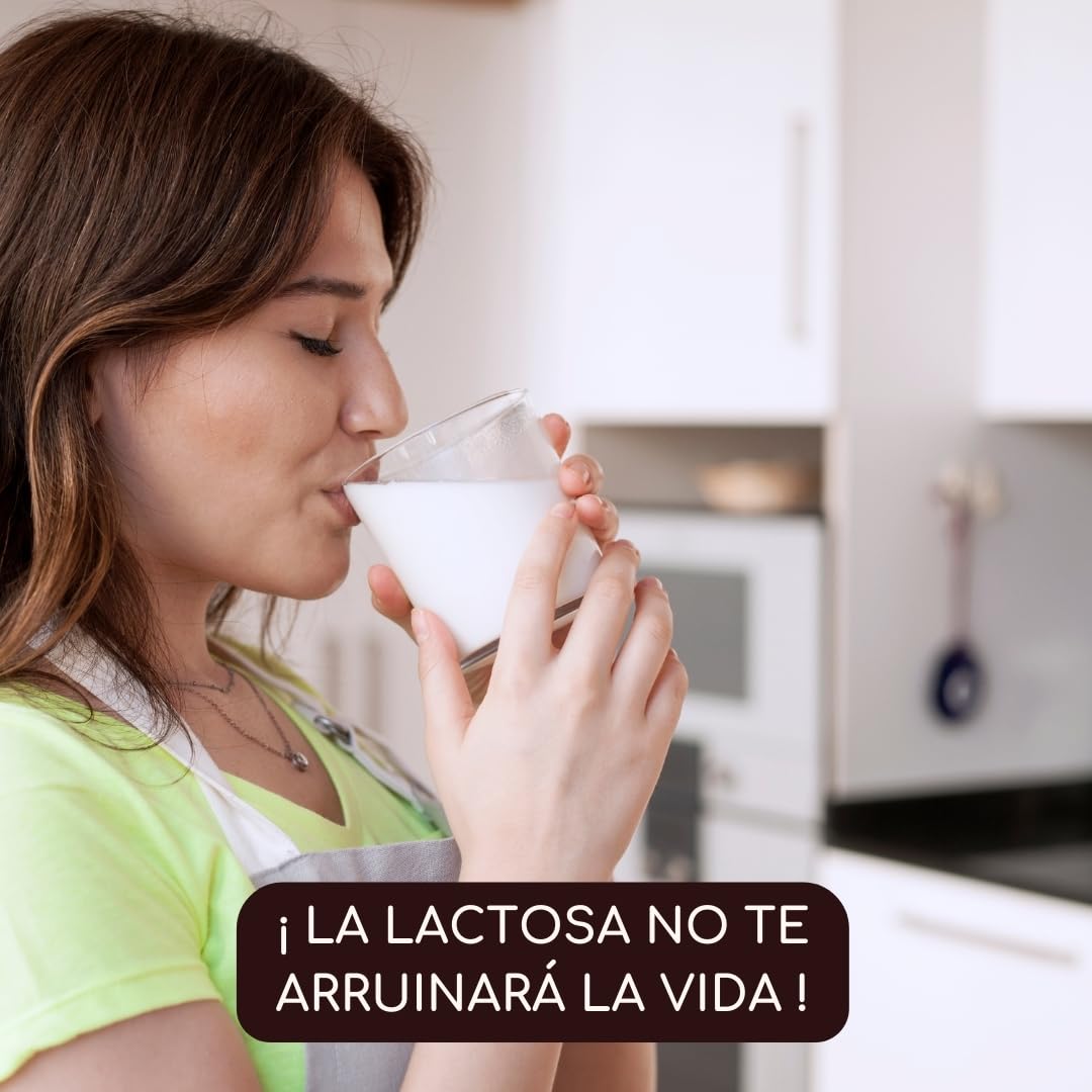 LACTOLERANCE 9000 Lactasa 9000 FCC, Enzimas Digestivas, 144 Cápsulas | Adecuado para la intolerancia a la lactosa. Mejora la digestión. Toma bajo demanda. Protección 1h. Sin aditivos.