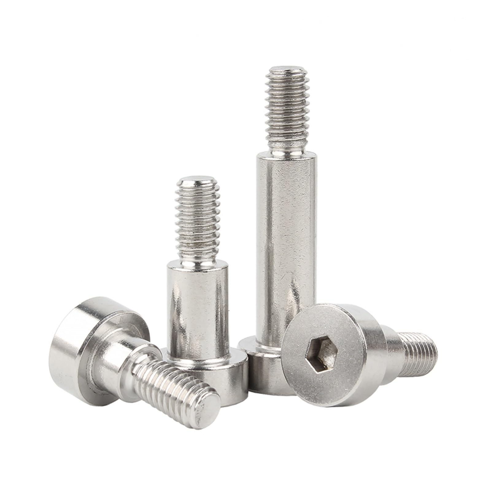 Tasselli Cartongesso Testa a esagono incassato esagonale da 1/2/5/10 pezzi | Bullone a vite con spallamento cuscinetto a rulli in acciaio inossidabile M2 .5 M3 M4 M5 M6 M8 M10 M12 304(8mm,D8x M6 (5pcs))