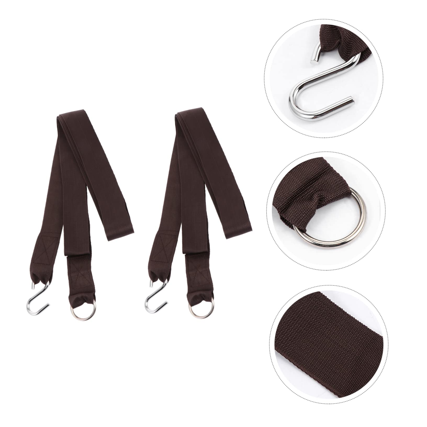 BESPORTBLE Hanging Tree Straps 4pcs Hammock Straps with s Hooks for Swing Outdoor Swing Hangers Safe Design Easy Install