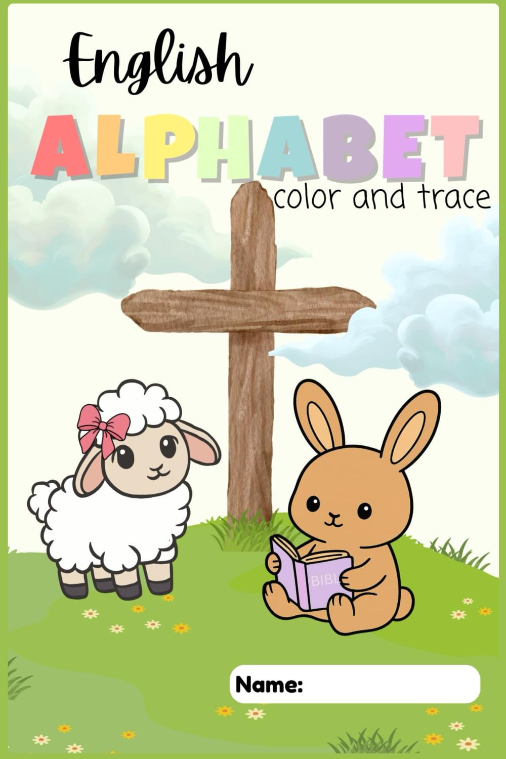 English Alphabet color and trace