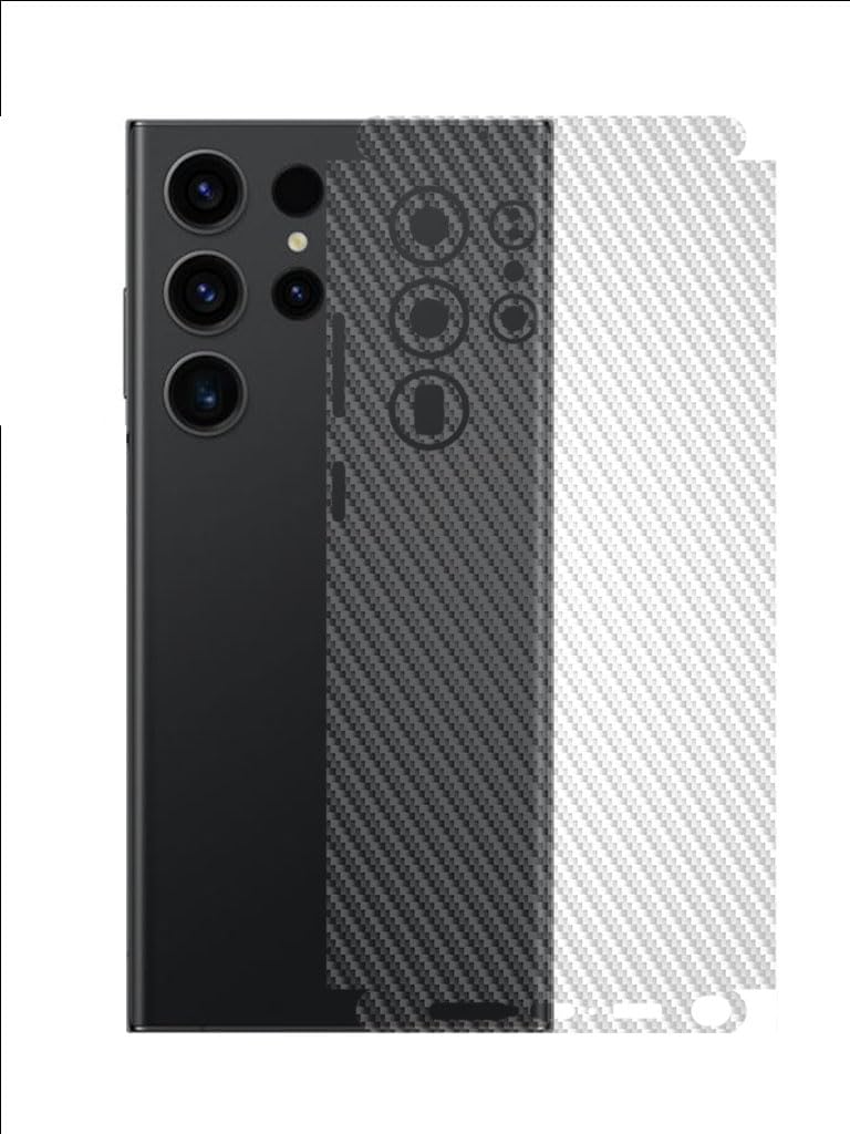 atodds - full body back screen guard protector film - transparent lamination wrap skin sticker compatible with samsung galaxy s23 ultra | scratchproof matte finish (design - transcf)