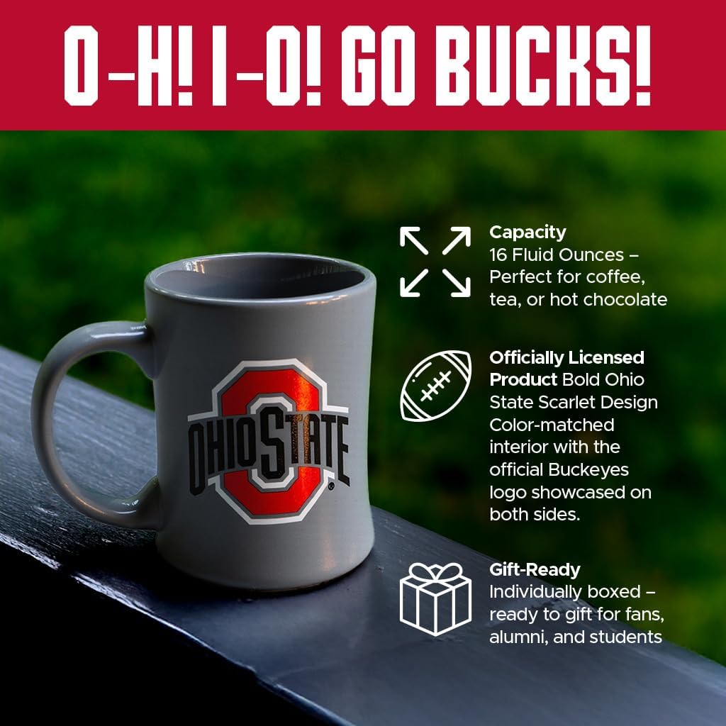 Ohio State Buckeyes 16 oz Ceramic Mug - Image 2