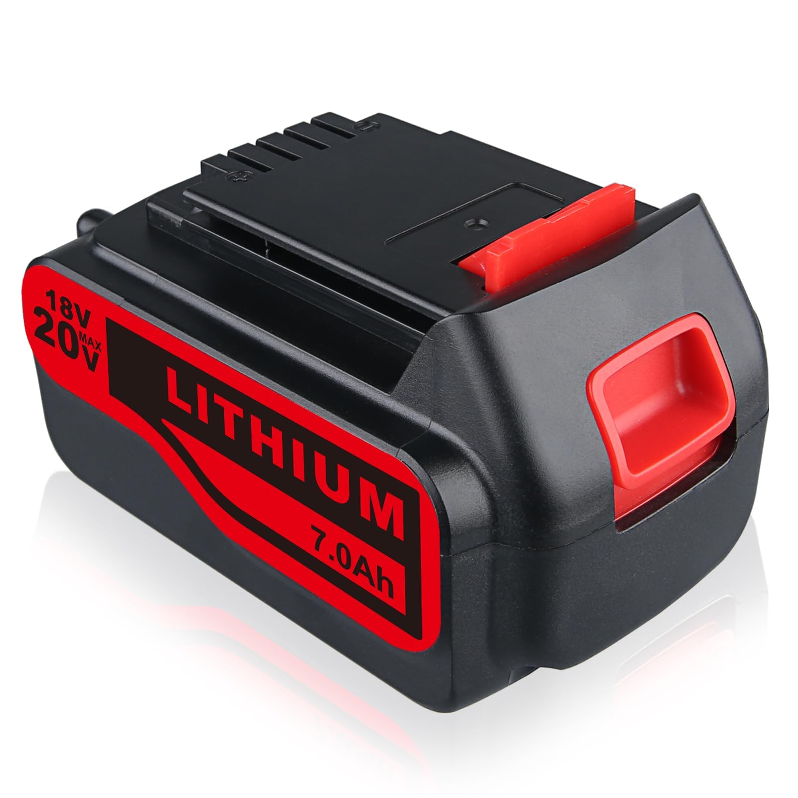 VANTTECH 1Pack 7.0Ah 20V Li-Ion Replacement Battery for Black and Decker 20V BL1518 BL2018 LBXR20 LBXR2020-OPE LB20 BL2018-XJ LBX20 GKC1825L GTC1850L20 STC1820