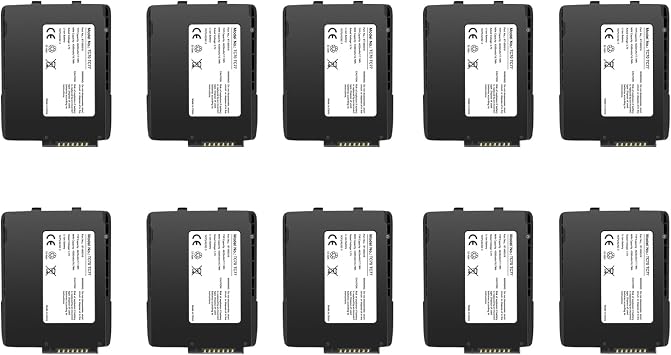 10 Packs TC70 Replacement Battery Compatible for Zebra Symbol TC77 TC75 TC70X TC72 TC75GK TC720L TC700H TC77HL TC700K