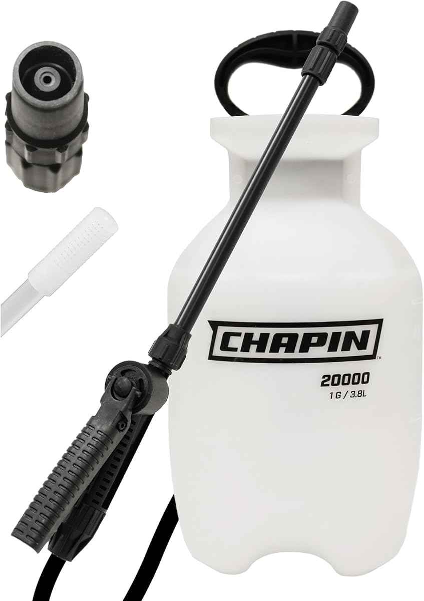 Chapin 20004 Made in USA 1 -Gallon Lawn and Garden Pump Pressured Sprayer, for Spraying Plants, Garden Watering, Weeds and Pests