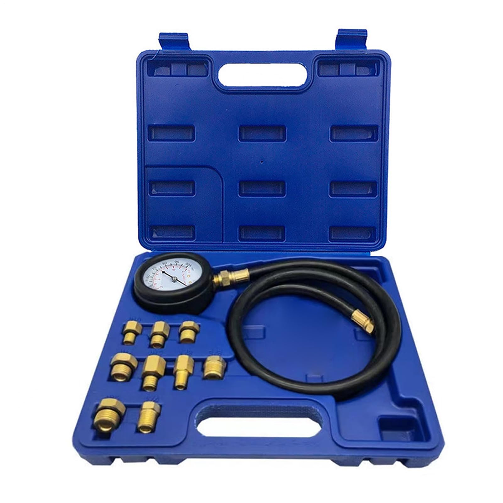 Kit Tester Compressione Cilindri Tester Cilindri Per Auto | Test Custodia Tubi Lunghi Doppia Strumento Diagnostico Auto per Camion Officine Riparazione