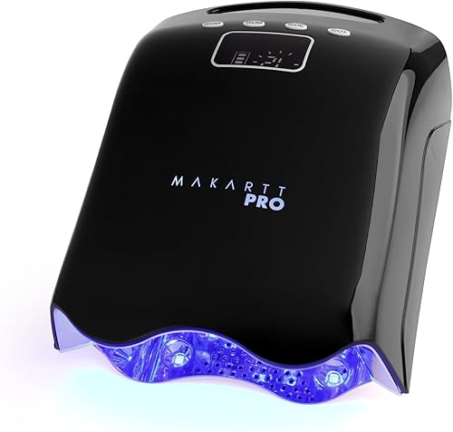 Miniatura 10 de MakarttPro LuxuriaPro 98W Lámpara de Uñas Profesional UV LED 42 Potentes LEDs para Curado Rápido y Eficiente de Uñas de Gel Batería de Litio
