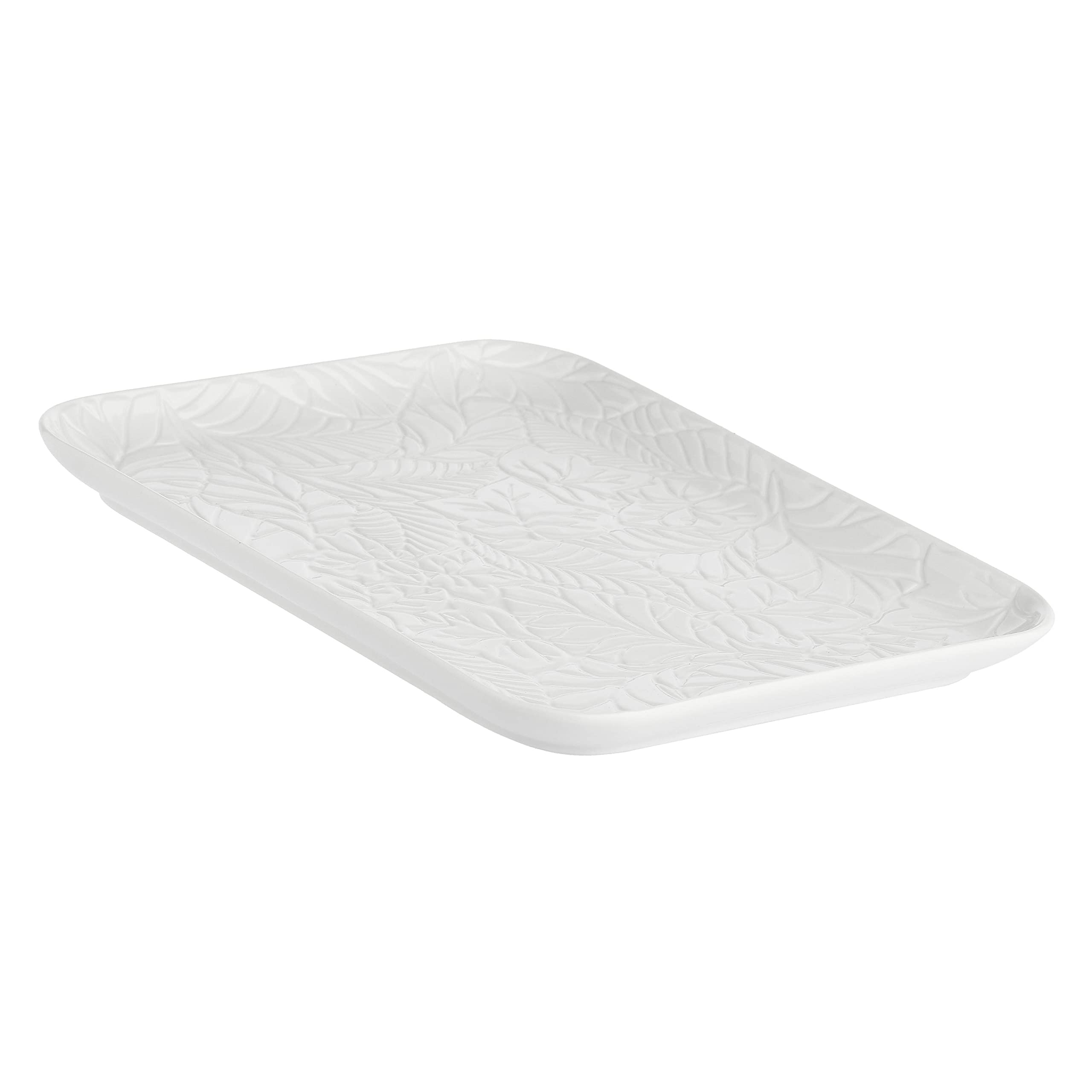 La Porcellana Bianca - Vassoio Rettangolare in Gift Box - Arredo Casa, Cucina - Linea Bosco - Idea Regalo - Porcellana - 25x34,5xh2 cm