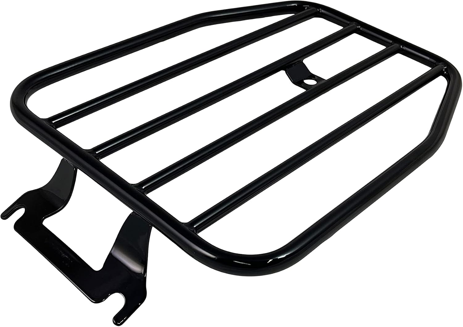USA 10.5” Solo Luggage Rack for Harley-Davidson Touring Models - Part Number MWL-462 (Matte Black)