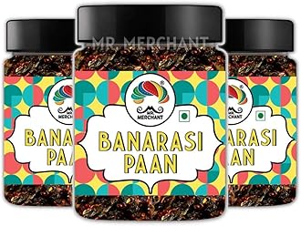 Banarasi Meetha Paan Mukhwas, [Mouth Freshener, Digestion, After Meal Snack] [Glass Pack], 900g (Pack of 3)