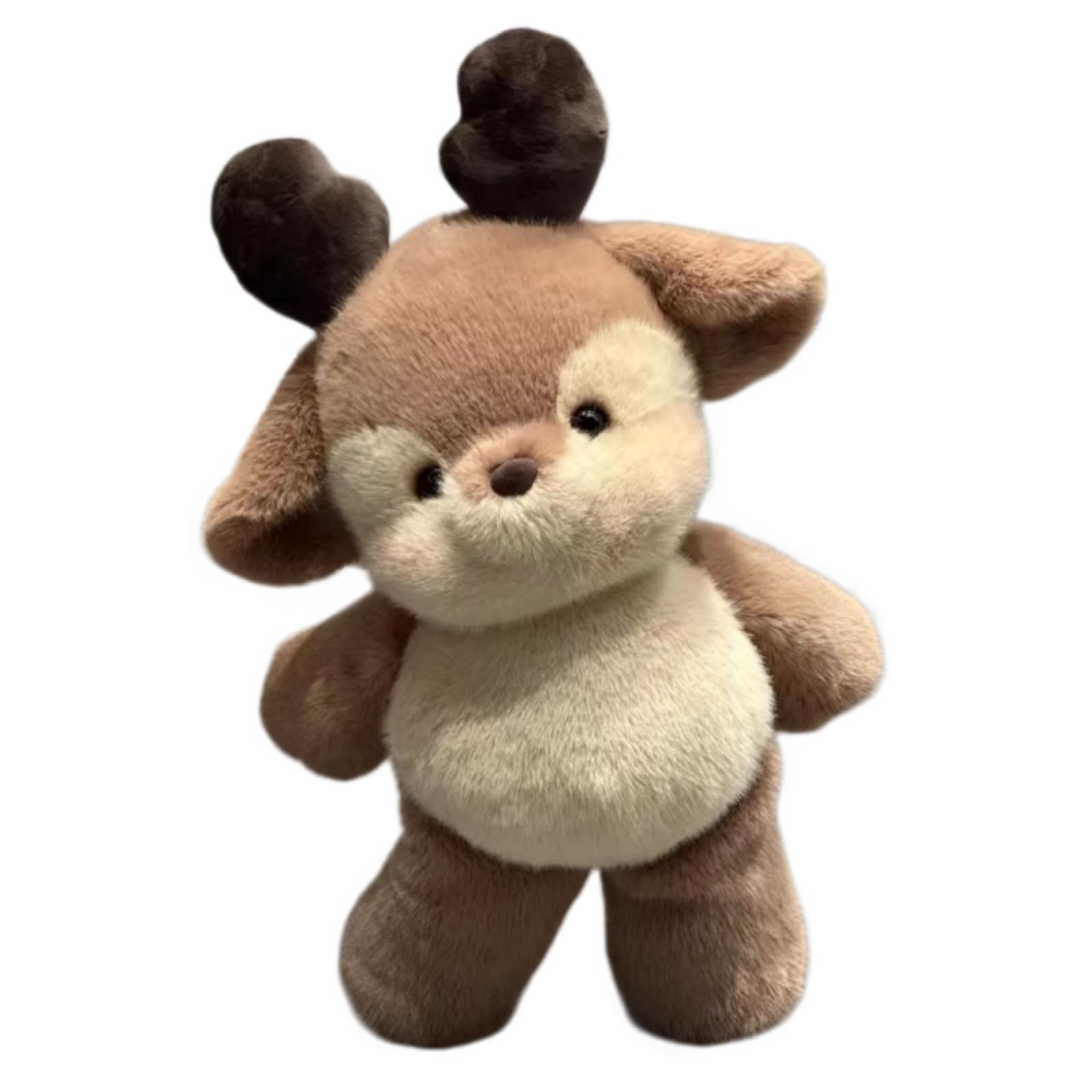 Running Plushies, 21.7" Red Panda & Deer Plush Toy with Moving Legs, Interactive Running Stuffed Animal for Stress Relief, Soft Desk Companion (Deer)