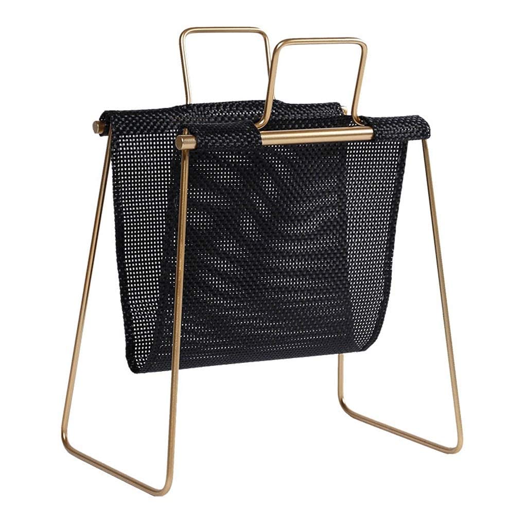 Mesa de revistero mini en forma de U negro de suelo