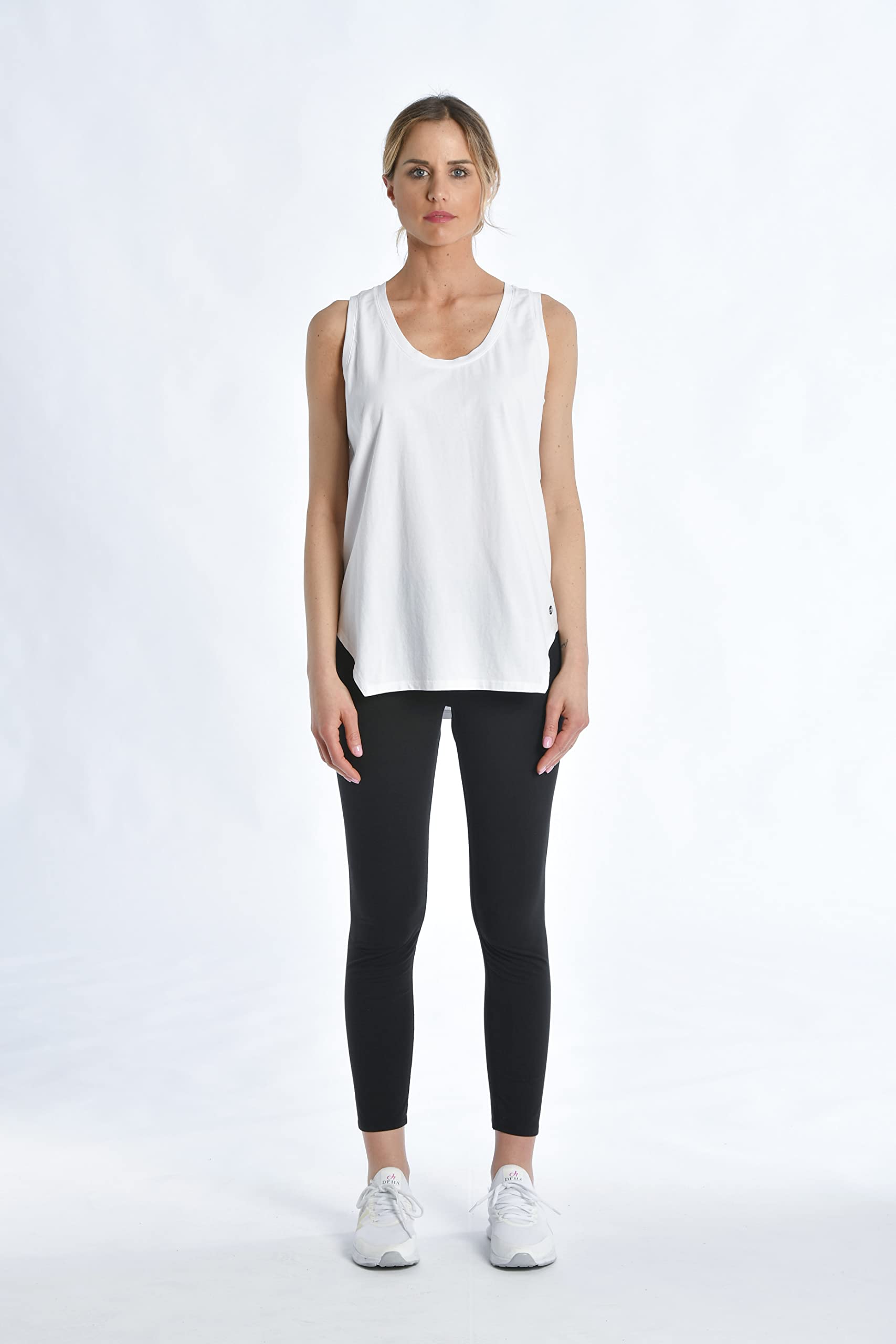 DEHA - Top Sportivo Eco Tank Top in Cotone per Donna