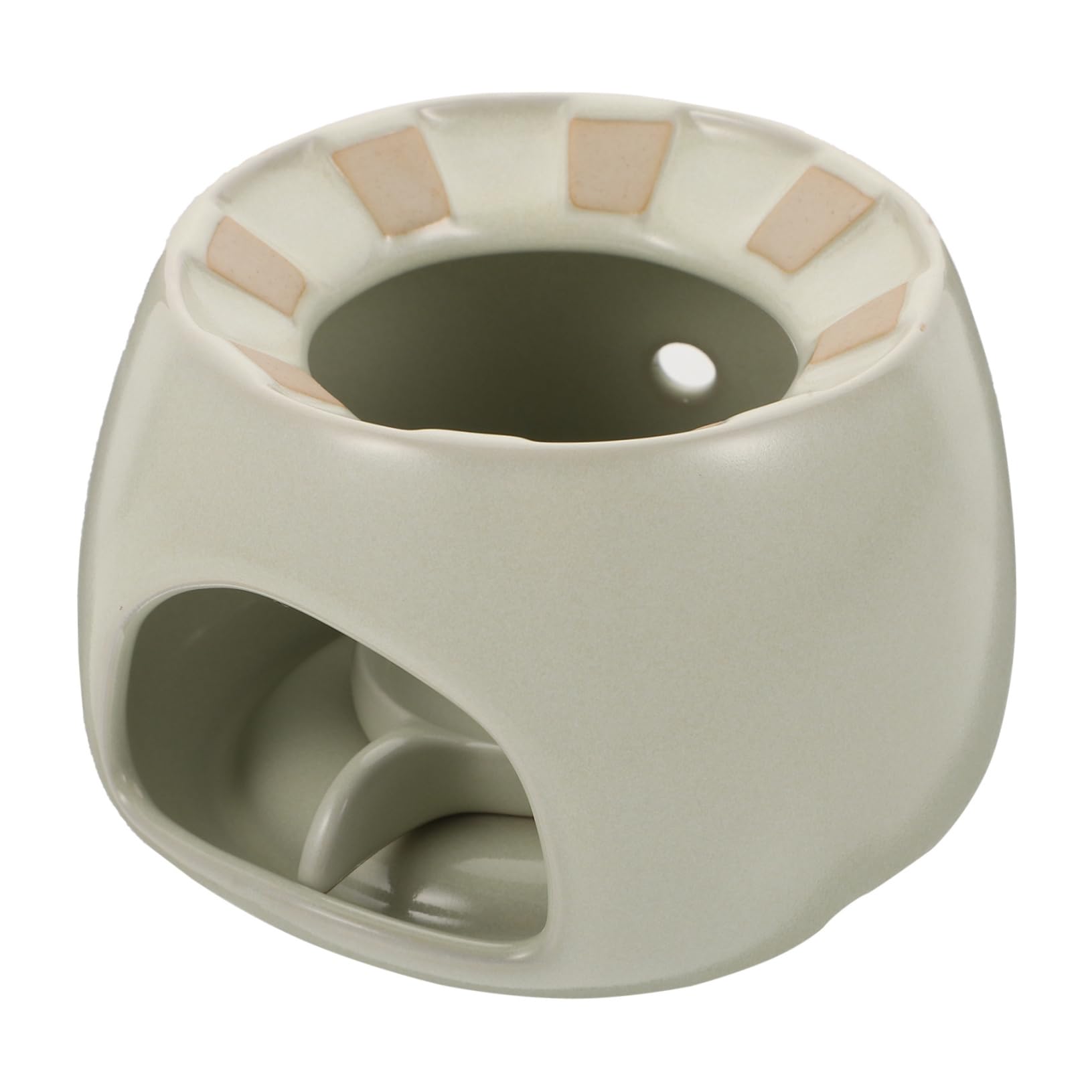 OHPHCALL 1Pc Ceramic Tea Warmer for Teapot Elegant Teapot Heating Base for Home Office Hotel and Stylish Tea Stove Holder Versatile Candle Holder for Tea and Food