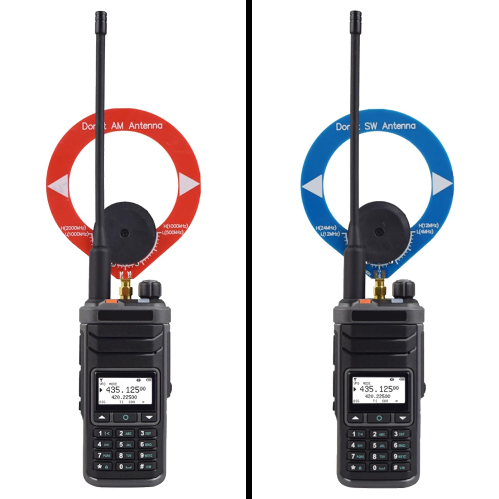 Antenna AM a Ciambella Portatile 2 Pezzi Antenna Mini Loop PCB per una Migliore Ricezione su Antenne Radio MW SW a Onde Corte