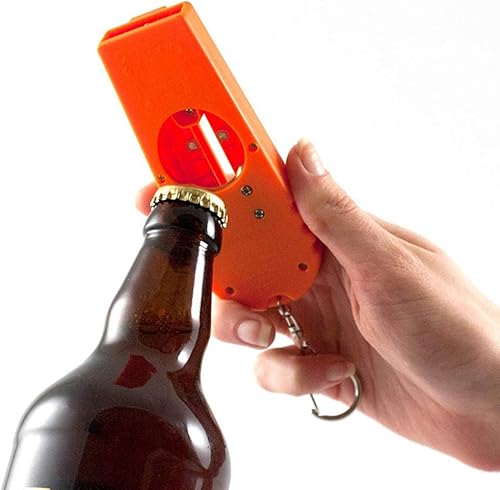 Miniatura 2 de Cap Launcher Tapa de botella de cerveza Abridor de botellas Abrebotellas Portátiles Lanzador de tapa de botella creativo Juguete Oranger
