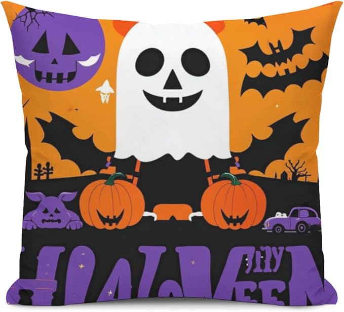 Foklysp Elegant Halloween Pillow Case Standard Size, Anti