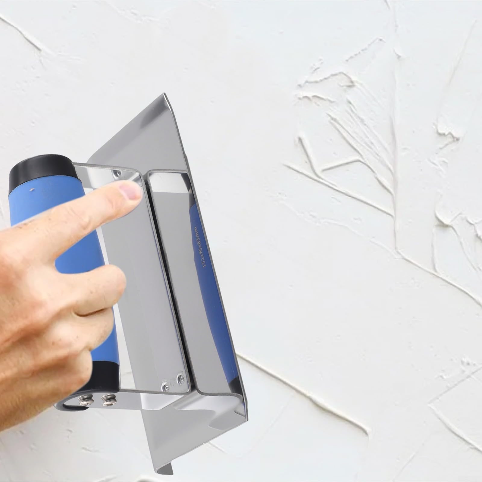 Cazzuola in acciaio inox per intonaco per applicazioni multi finiture, strumento di costruzione per scrematura e rendering (A)