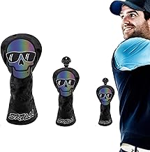 taco golfe - Headcover do taco golfe do crânio com planúmero,Capas golfe, macete taco, capas cabeça para tacos golfe protegem os tacos Lafan