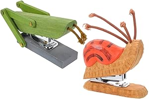 2pcs Wood Animal Stapler for Desk