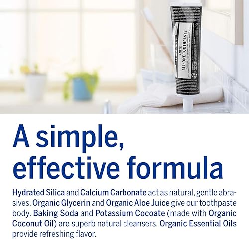 Miniatura 7 de Pasta dental Ar. Bronner de menta, de 5 onzas, en paquete de 2, 3