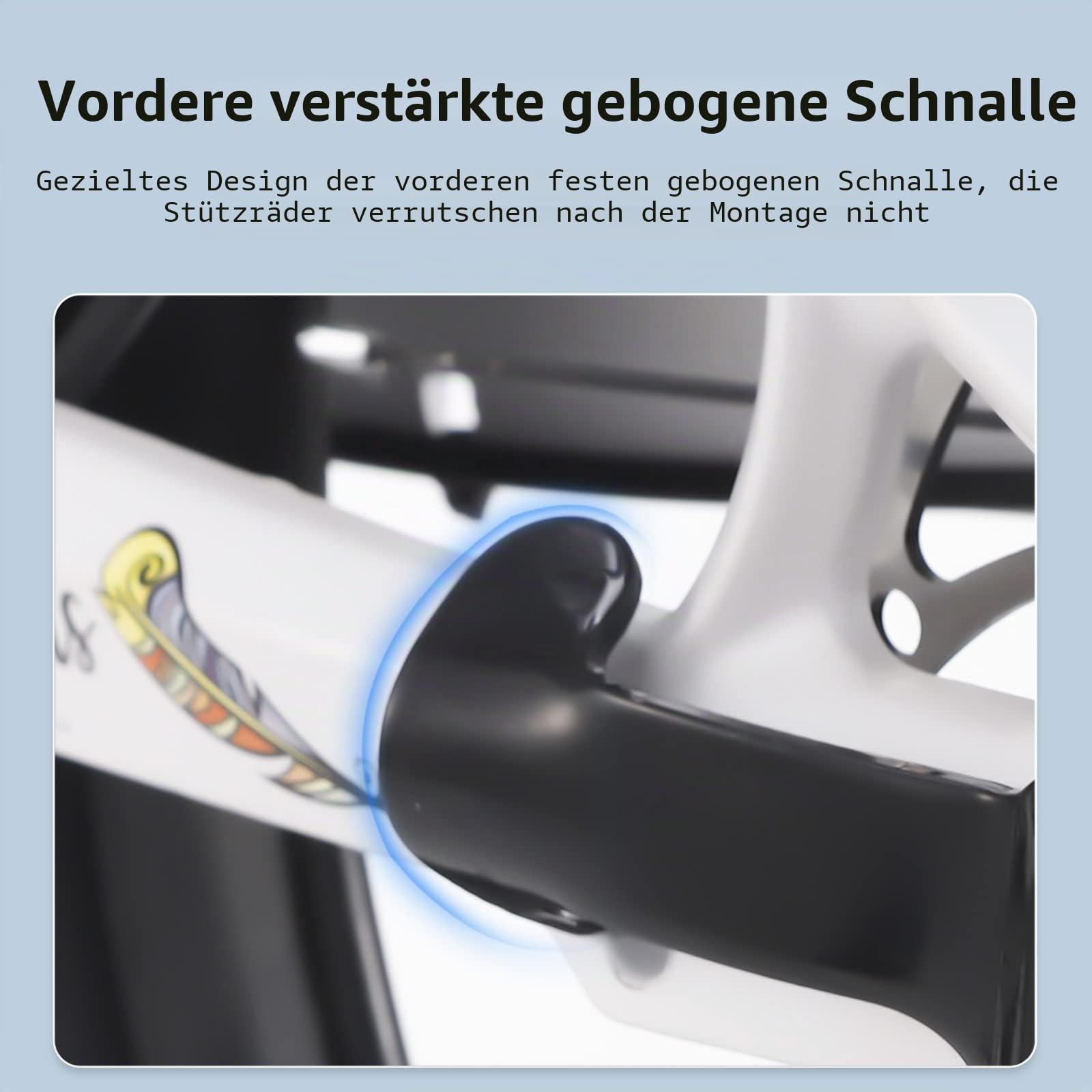 Tayizoo Trainingsräder für 61 cm (24 Zoll) große Fahrräder, kompatibel mit Multi-Speed-Fahrrädern von 50,8 cm, 55,9 cm, 61 cm, robuste Trainingsräder, 1 Paar