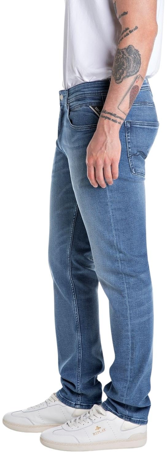 Replay Herren Jeans Grover Straight-Fit mit Comfort Stretch – Bild 2