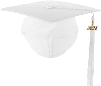Bonnet De Fin D'études / Graduation - Serre-tête Avec Pompon Jaune - Taille Adulte Unique - Pour Fête, Carnaval