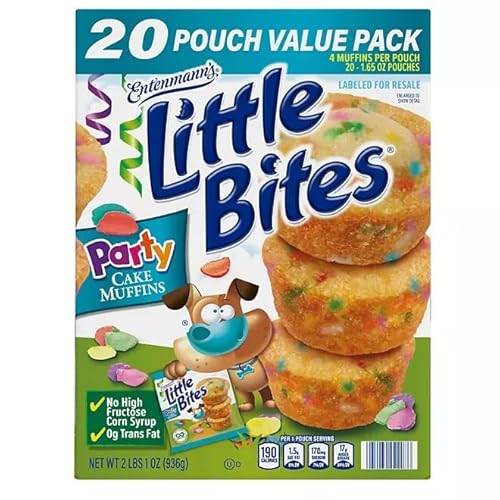 Entenman's Little Bites Party Cake Muffins, 1.65 oz.,