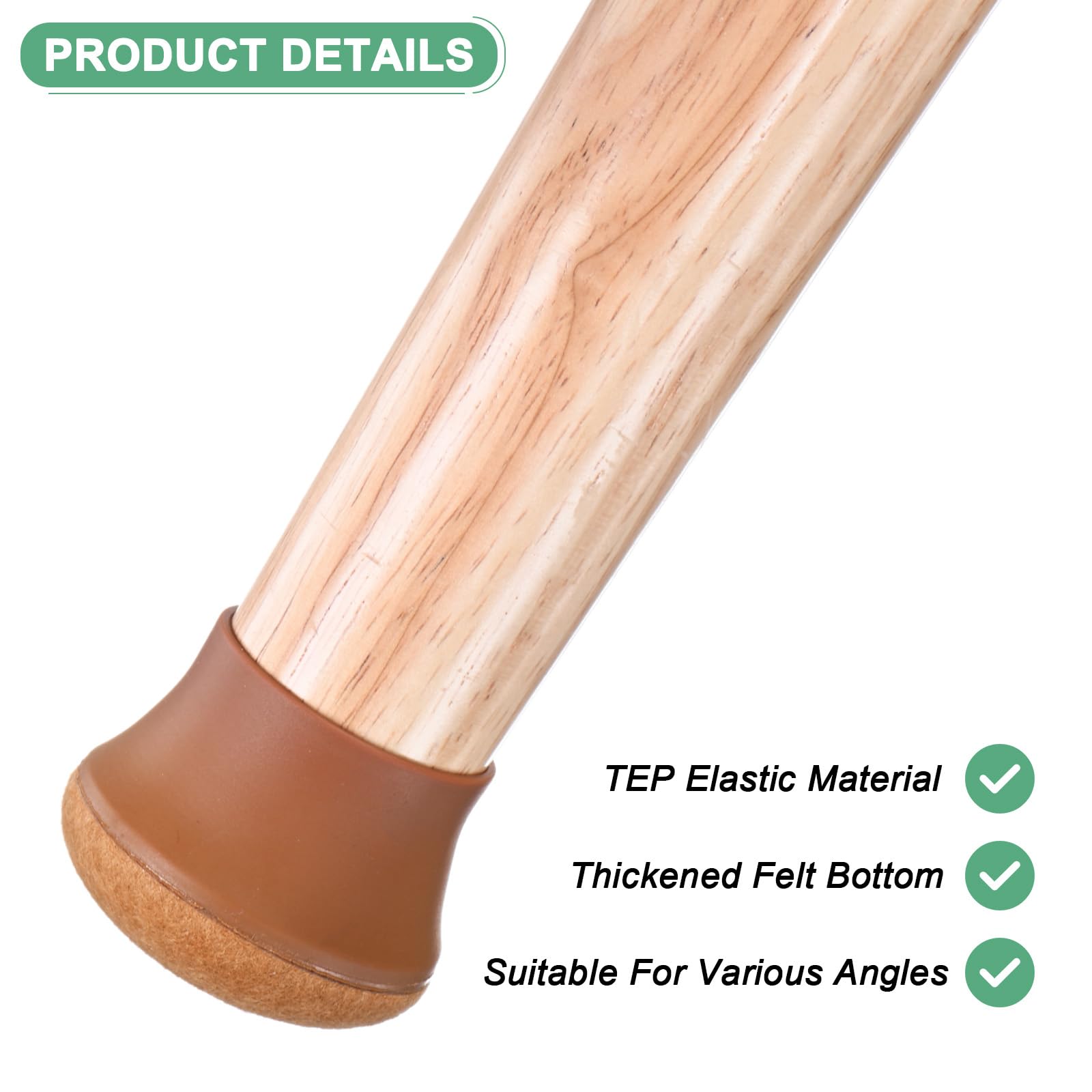 M METERXITY 16-Pack Chair Leg Floor Protectors - Image 2
