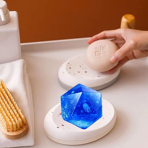 Miniatura 2 de FineInno 2 moldes de resina de gemas, moldes de silicona de piedras de cristal para resina, moldes de resina epoxi de cuarzo geométrico,