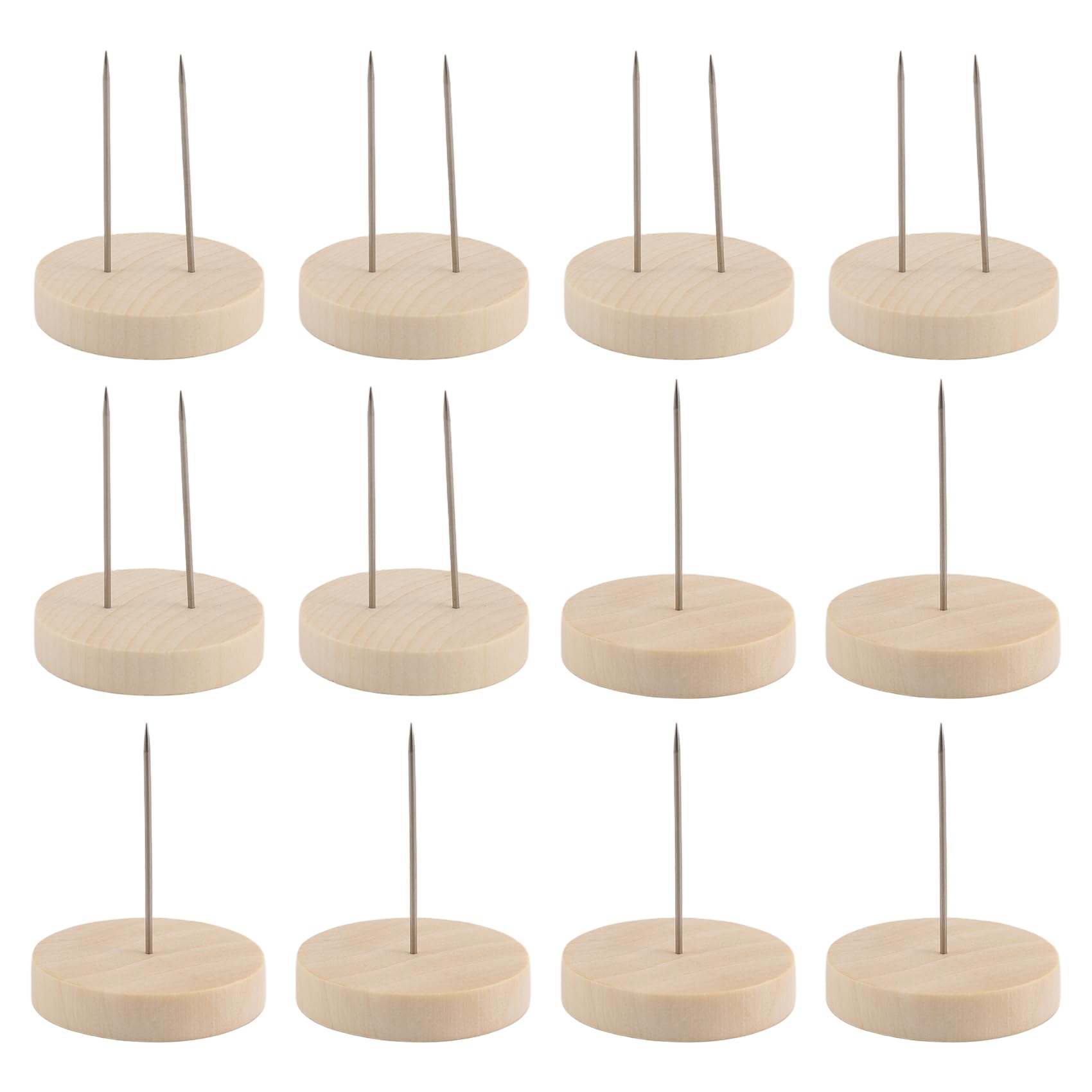 Supporto per Bambola all'Uncinetto 12 Pezzi in Feltro e Legno per Action Figure