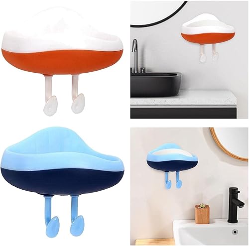 Miniatura 5 de Colcolo Soporte de jabón montado en la pared, accesorios de contenedores portátiles para