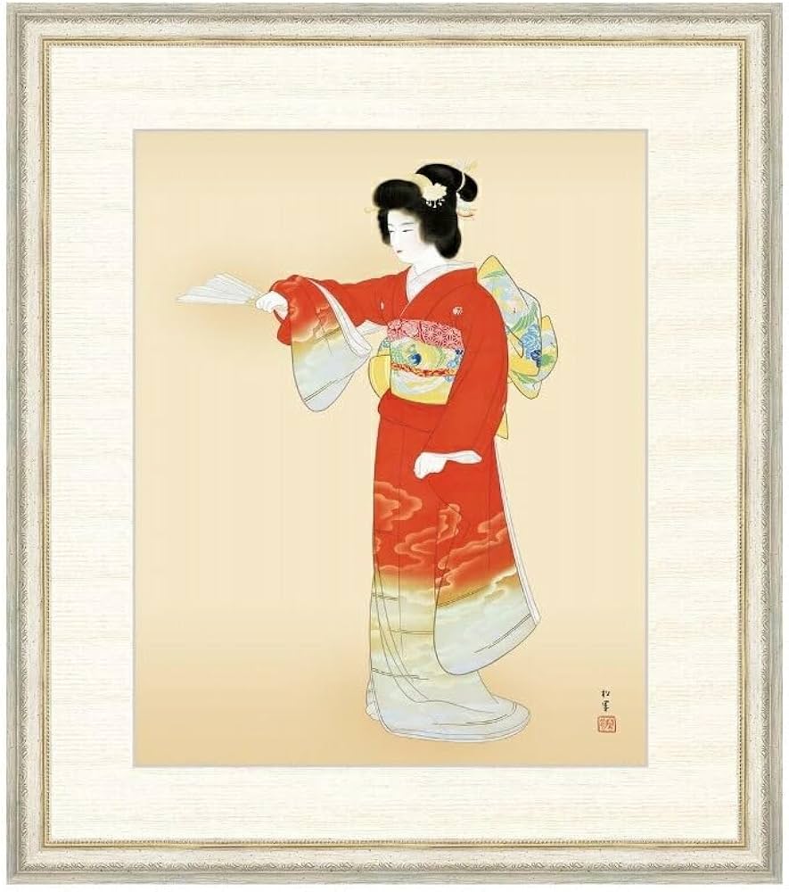 Amazon.co.jp: 日本の名画 上村松園 序の舞（じょのまい） F8 [g4