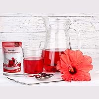 Vista 3 de KomBei Whole Dried Hibiscus Flowers Loose Leaf Tea – Flor de Jamaica Natural (8oz) Hibiscus Sabdariffa Whole Flowers & Petals Dried Hibiscus Tea