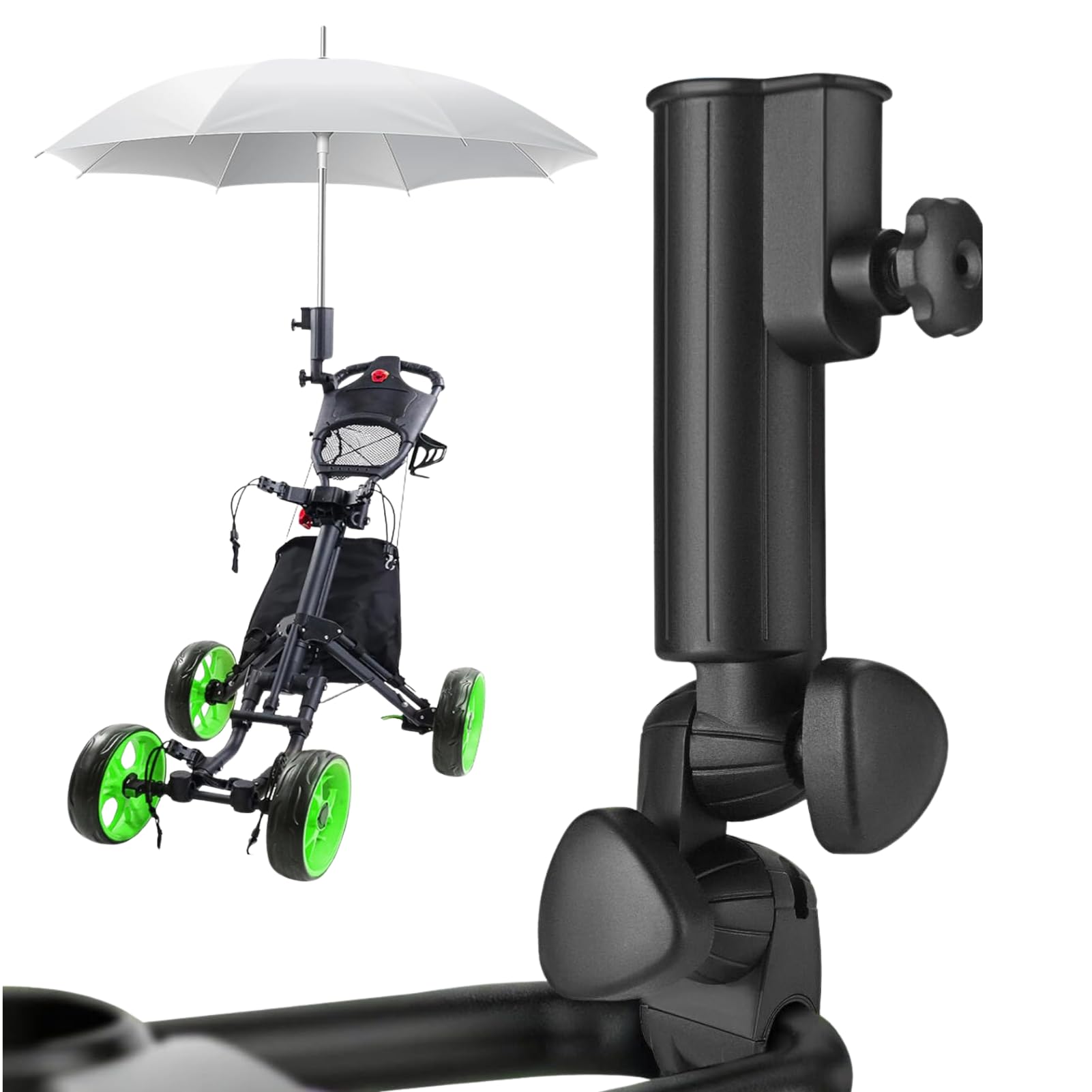 Soporte para Paraguas de Golf Universal Ajustable Negro