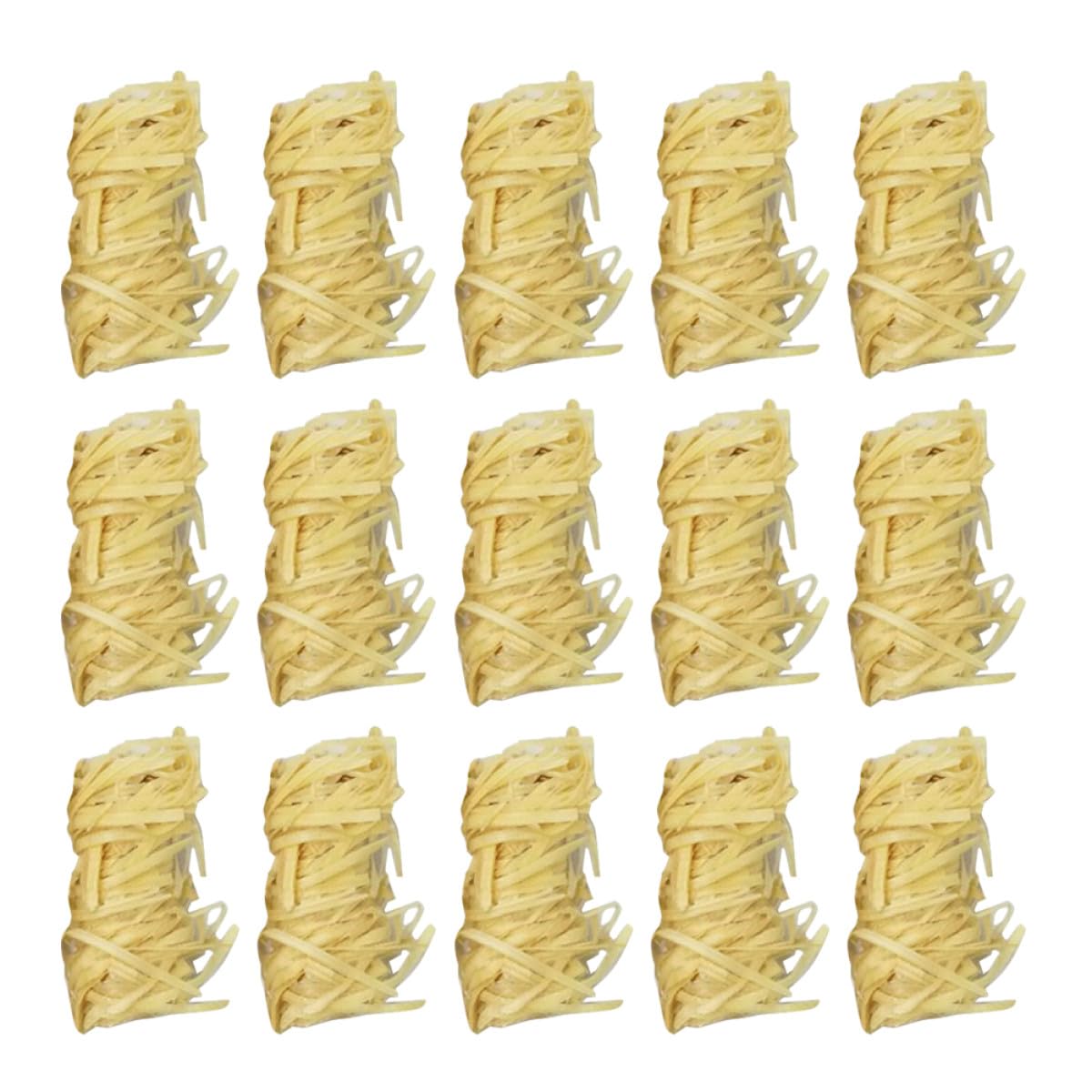 IMIKEYA Encendedor Natural para Barbacoa de Madera Resistente al Viento, 50 Piezas de Madera Khaki para Chimeneas y Camping en Cualquier Clima