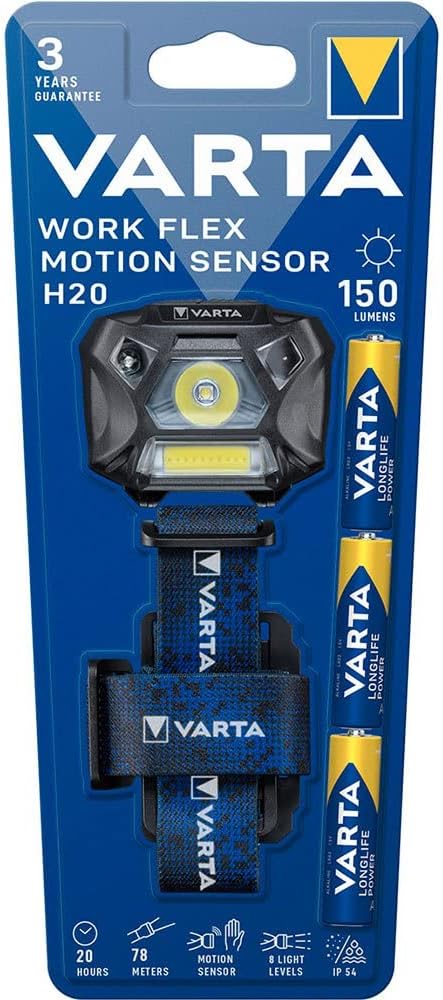 Varta WORK FLEX MotionSensor H20(Headlight) (With motion sensor) [Energy Class A+++]
