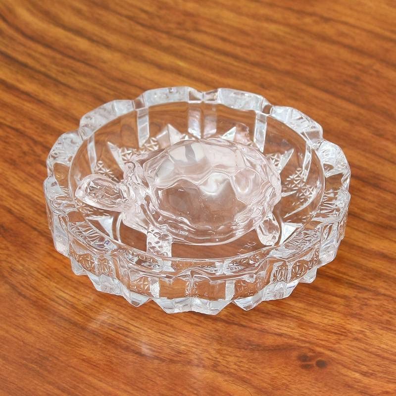 Image of GREEN-KIVVI Sharda Enterprises Crystal Turtle Tortoise Item Set (Transparent, Medium)